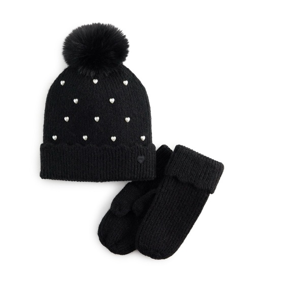 Madden Girl Other - Madden Girl Beanie Hat and Glove Set - NWT - ages 7-16 - Black